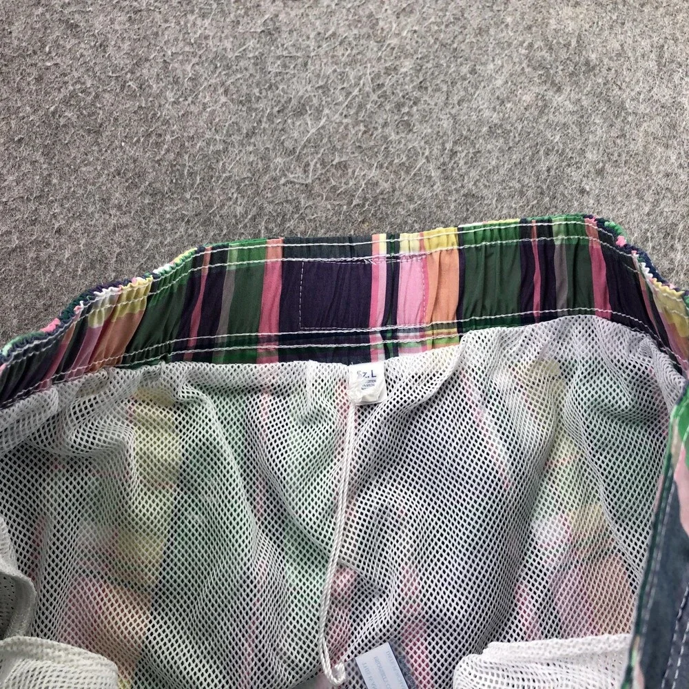 Southern Tide Swim Shorts Mens Large Multicolor Plaid Mesh Lined Drawstring